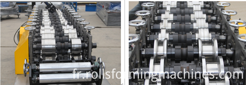 Les rouleaux de la ligne de machine de plafond The rollers of the ceiling machine line
